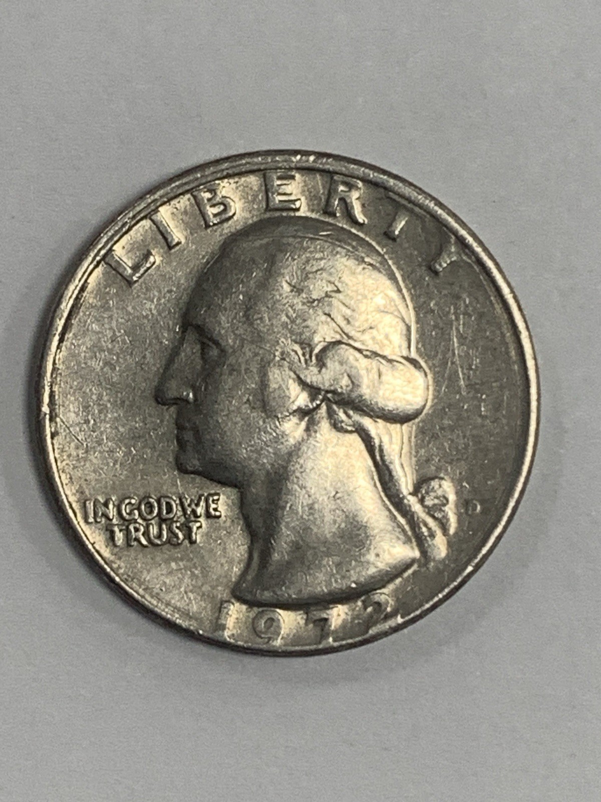 1972 Washington Quarter, Double Die Reverse