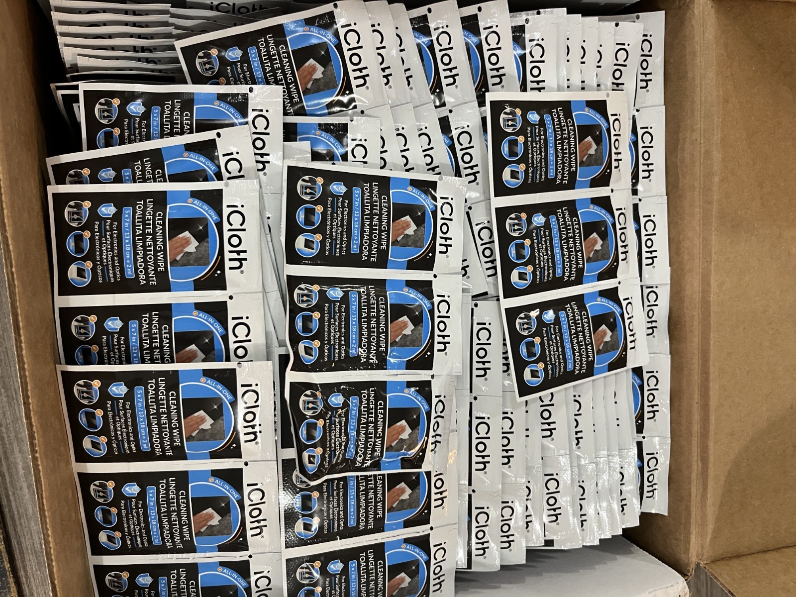 440 Count iCloth Avionics Screen Cleaning Wipes Individually Wrapped All-in-One
