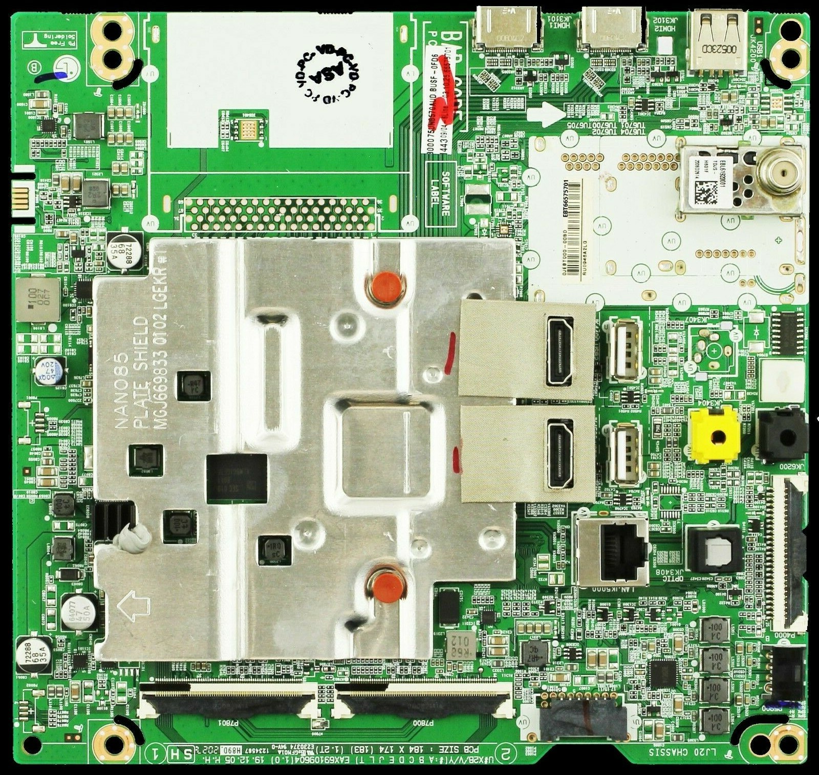 EBT66575701 LG 75UN8570AUD.BUSFLKR MAIN BOARD EBT66575701