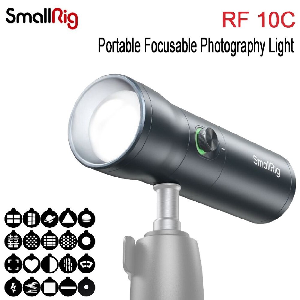 SmallRig RF 10C 7500mAh Portable Focusable LED Video Light With 20Pcs Filters