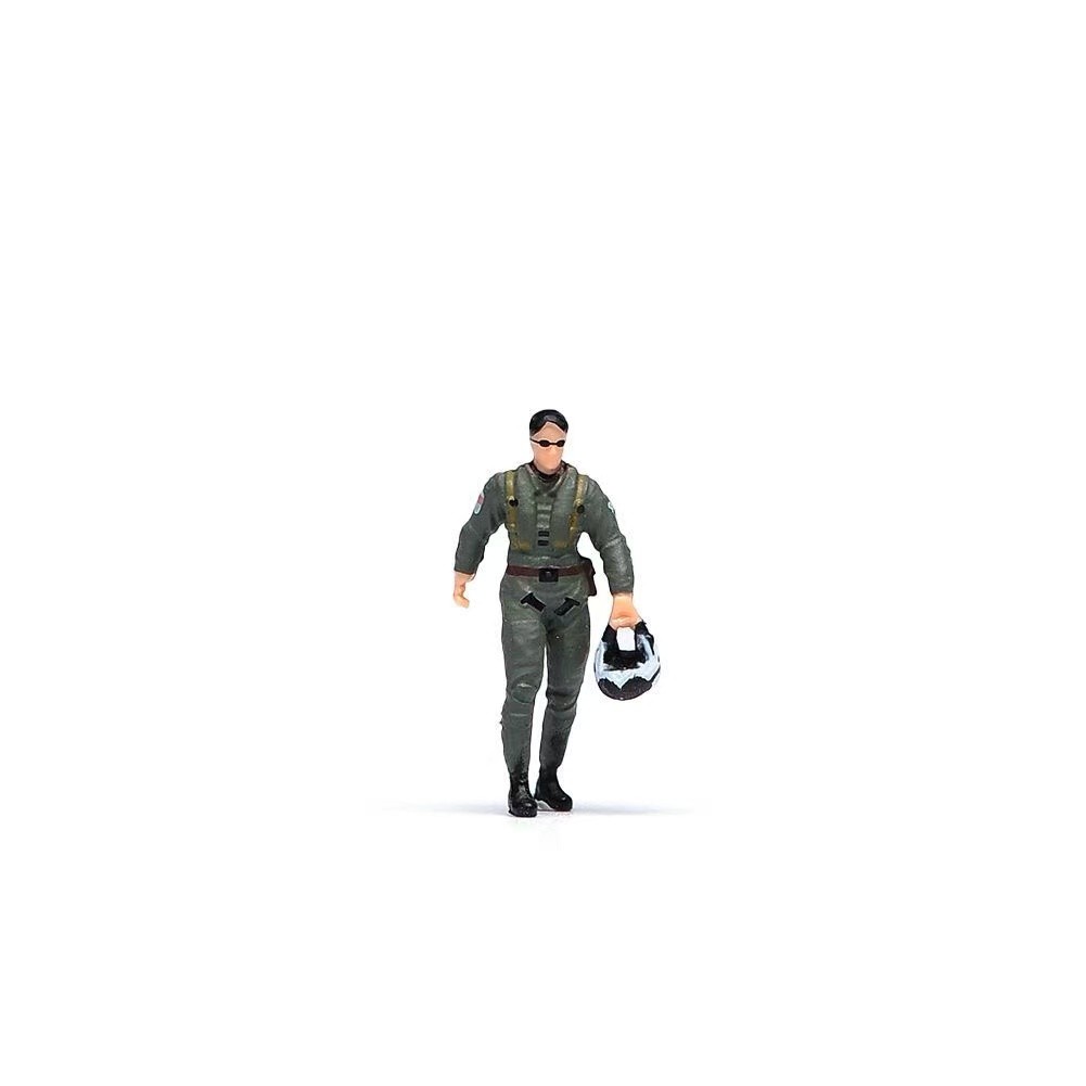 1:64 Painted Figure Mini Model Miniature Resin Diorama Pilot Captain Aviator Toy