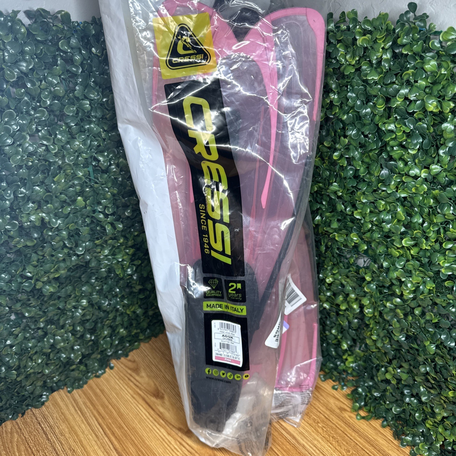 Cressi Adult Snorkeling Fins PINK EU 49/40| US Man 6.5/7.5| Lady UK 5.5/6.5