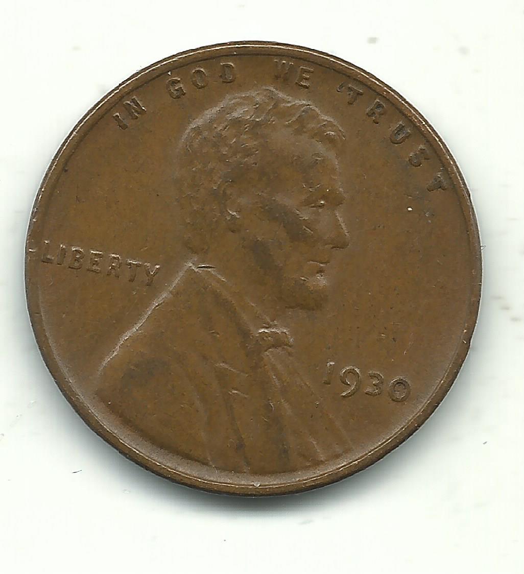 A FINE CONDITION PLUS 1930 P LINCOLN CENT-OLD US COIN-FEB114