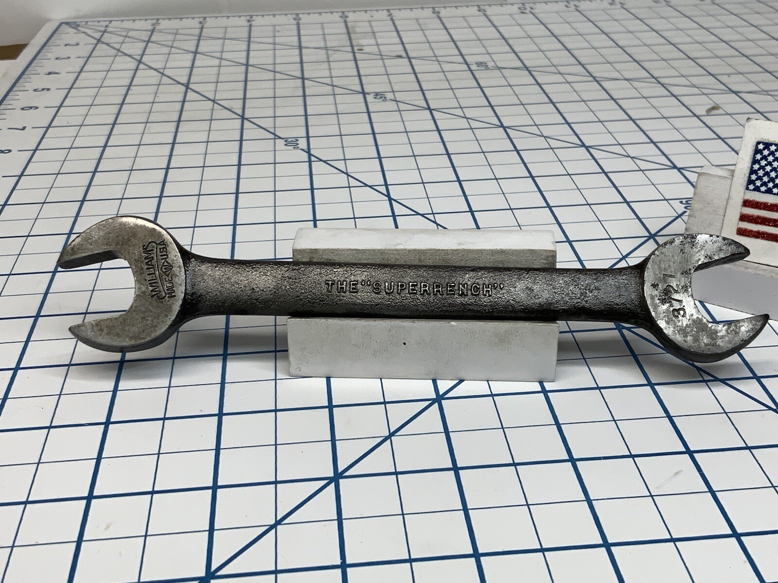 Williams 3727 Open End Wrench, "Superrench" 5/8" x 9/16", USA