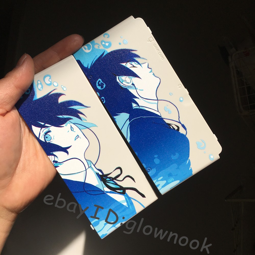 Nintendo New 3DS console Cover Plates: Blue Toned Anime Character Design Shell
