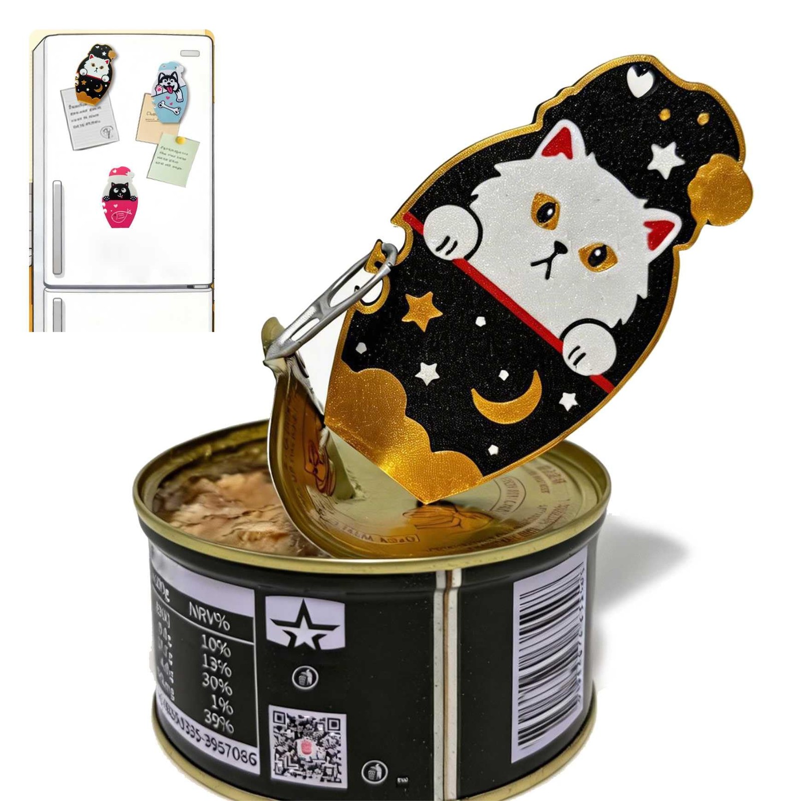 Ring Pull Can Opener for Soda Food Cat Cans Easy Open Tool for Weak Hands Arthri