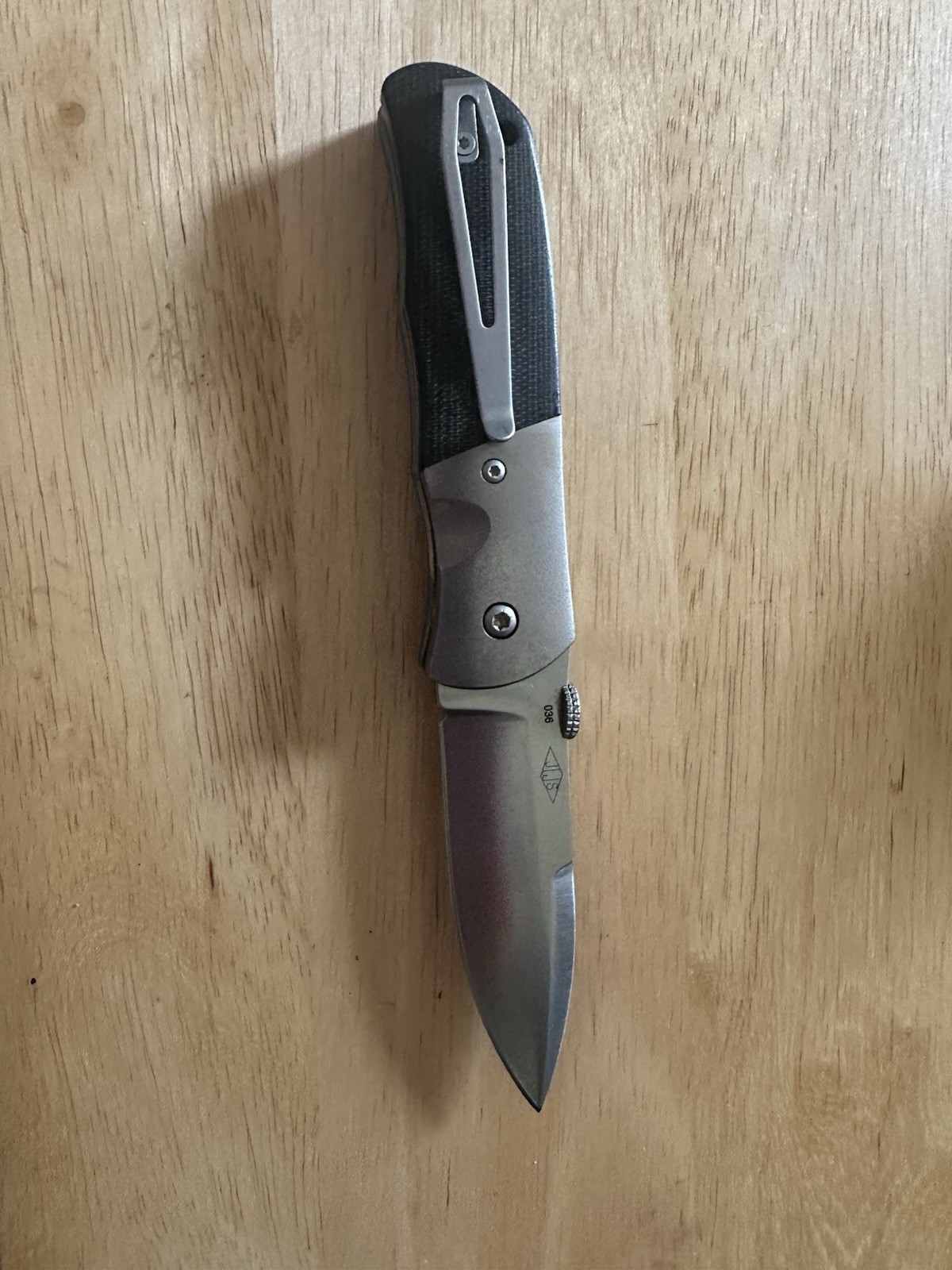 Boker SD2 Liner lock Folder Micarta Titanium Discontinued