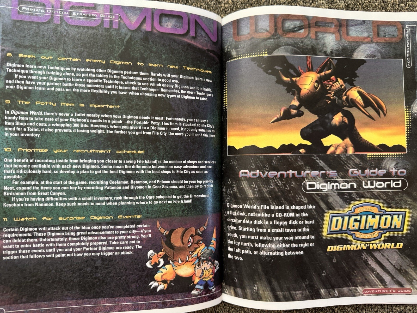 Digimon World Hardcover Strategy Guide Custom