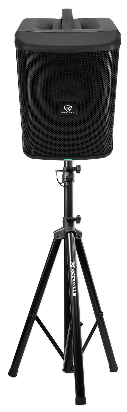 Rockville TITAN ONE PRO Battery Powered Live Performance 8" PA Speaker+Stand