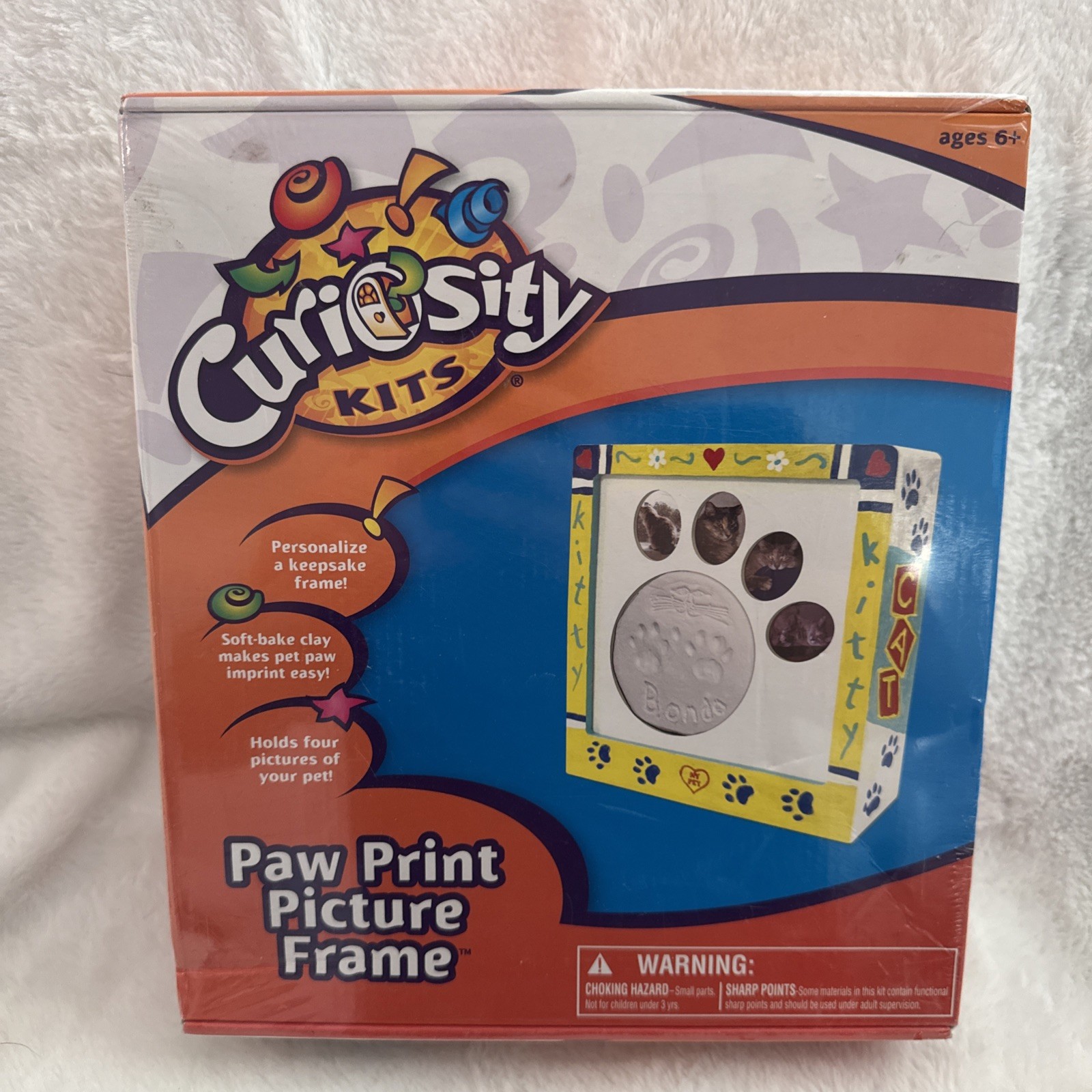Curiosity Kits Paw Print Picture Frame Brand NEW SEALED