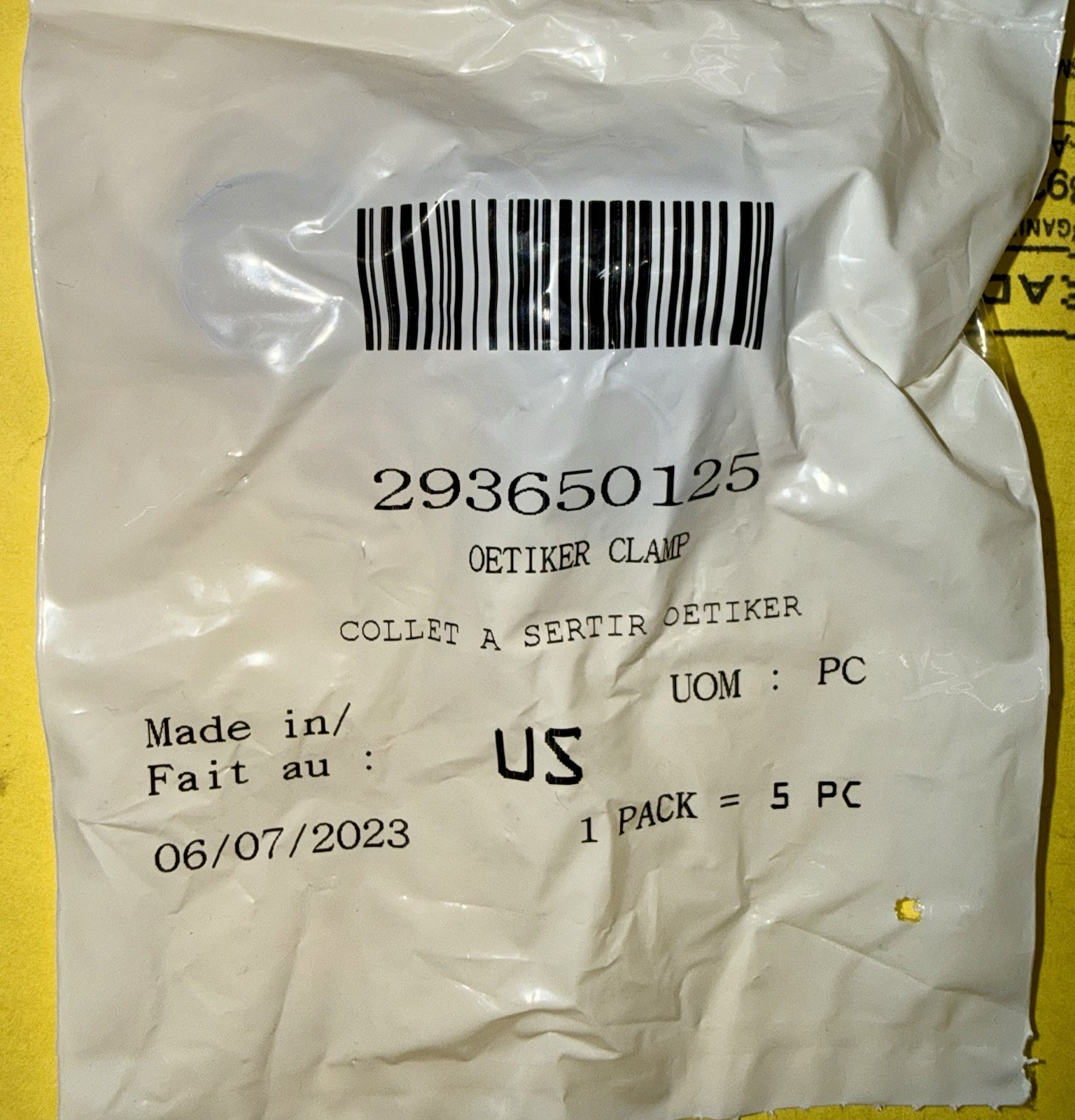BRP OEM SkiDoo oetiker clamp 293650125 new