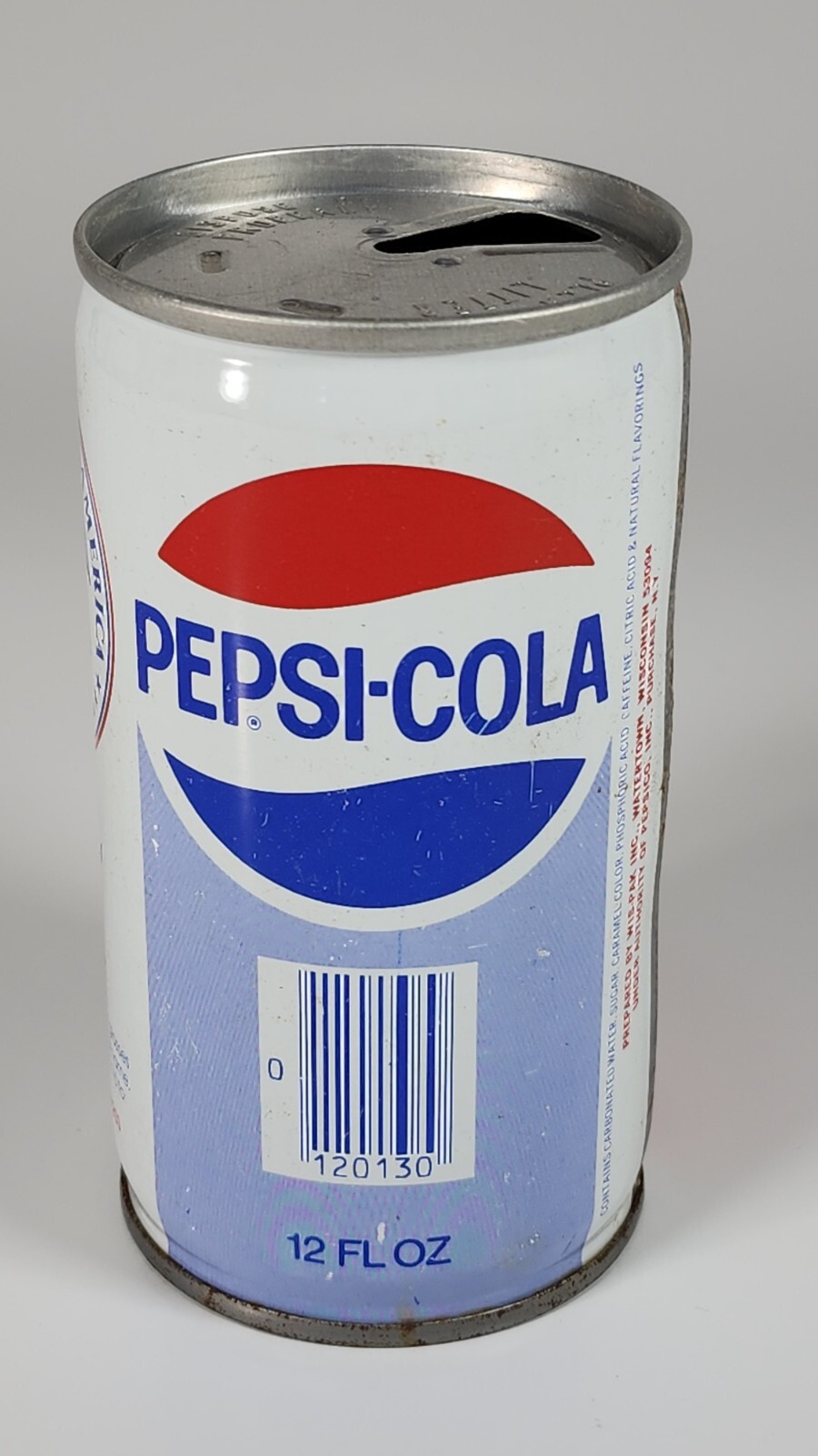 Vintage Steel 1976 Pepsi Cola Soda Pop Can Bicentennial Wis Pak Watertown WI