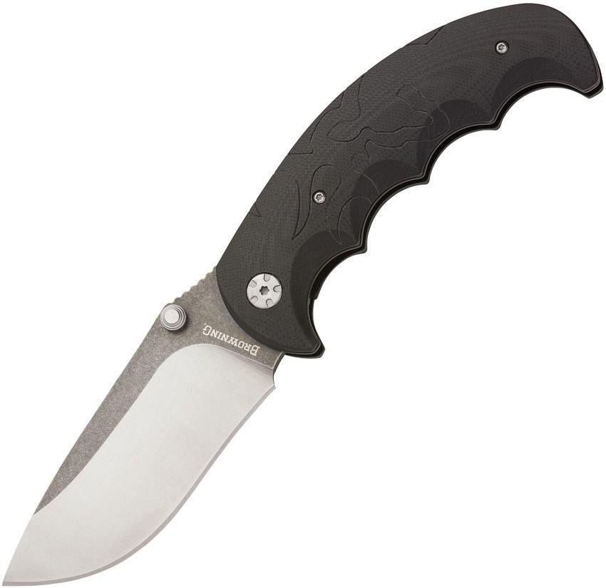Browning Primal Linerlock Folding Knife 7Cr17MoV Steel Blade G10 Handle 3220325B