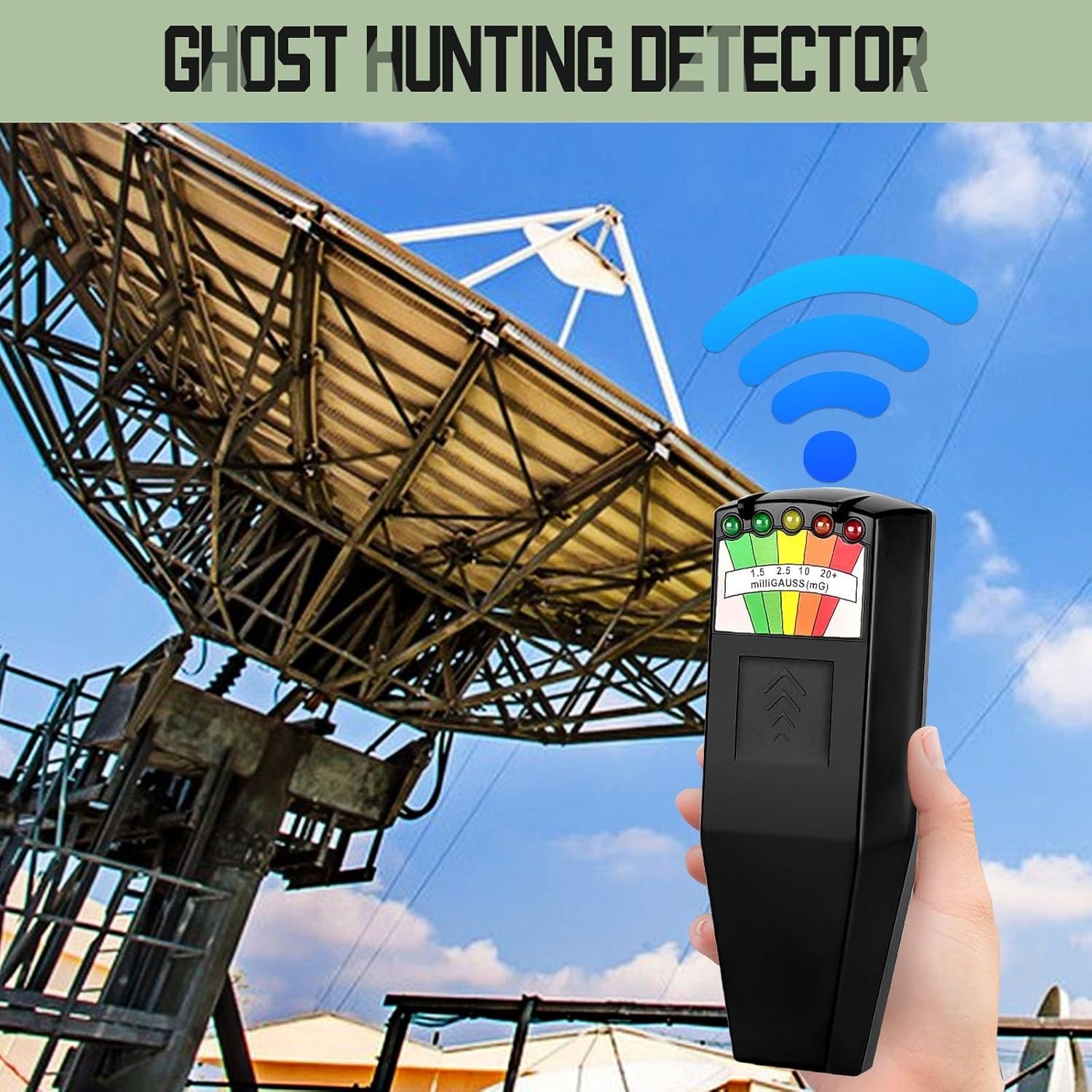 Advanced Handheld EMF Meter for Detecting Ghosts - Measures High-Level Fields