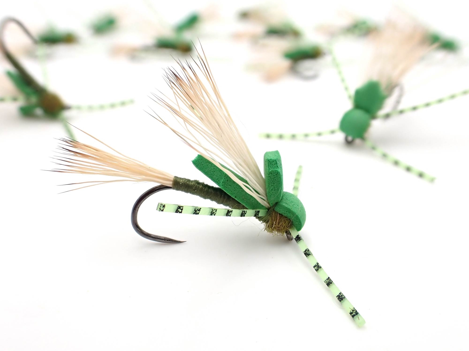 Madam X Foam Striker Variant Dry Fly Attractor 12 Flies Barbless Hooks