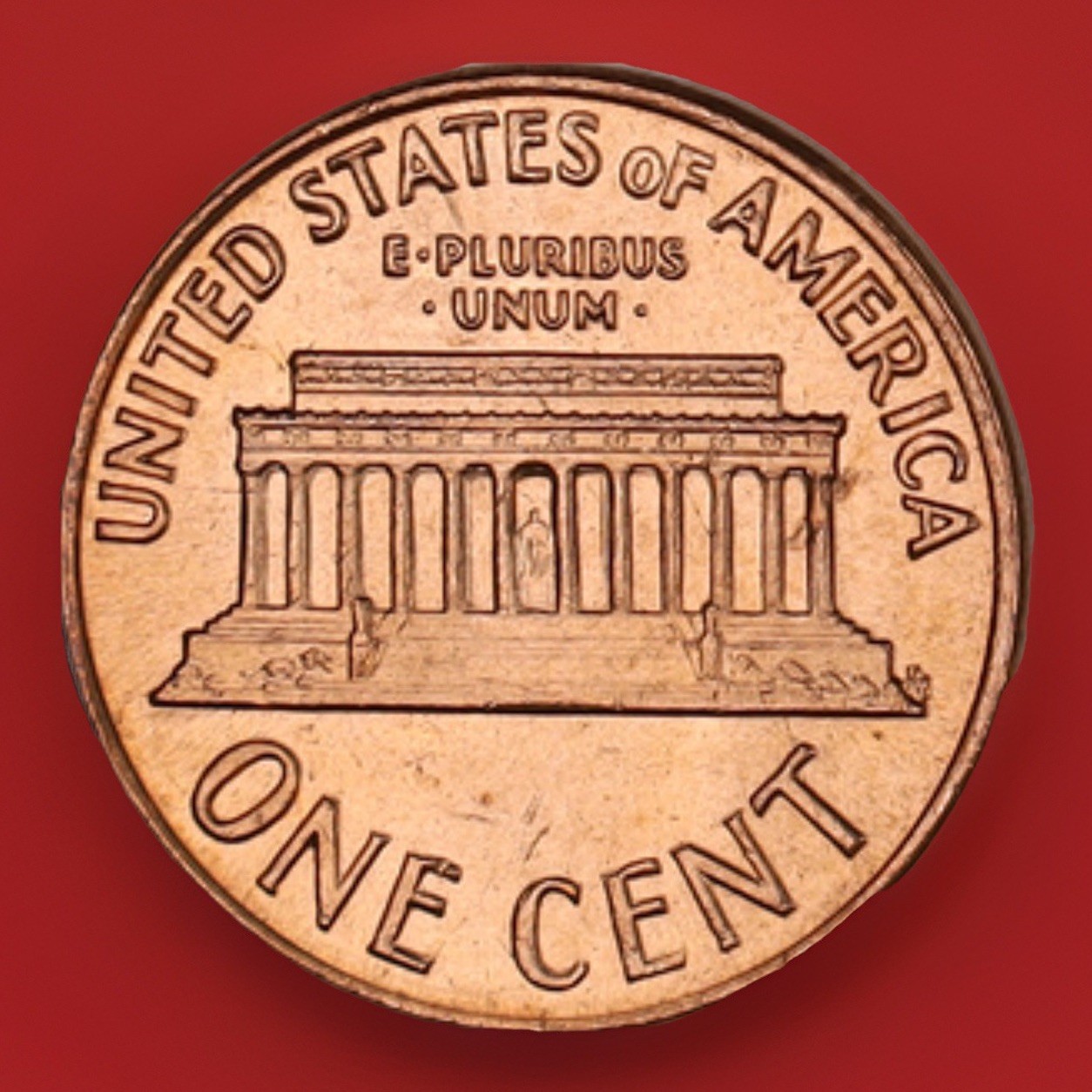 A 1970-S Lincoln Memorial Cent Large Date Gem Red BU Penny is a US coin.