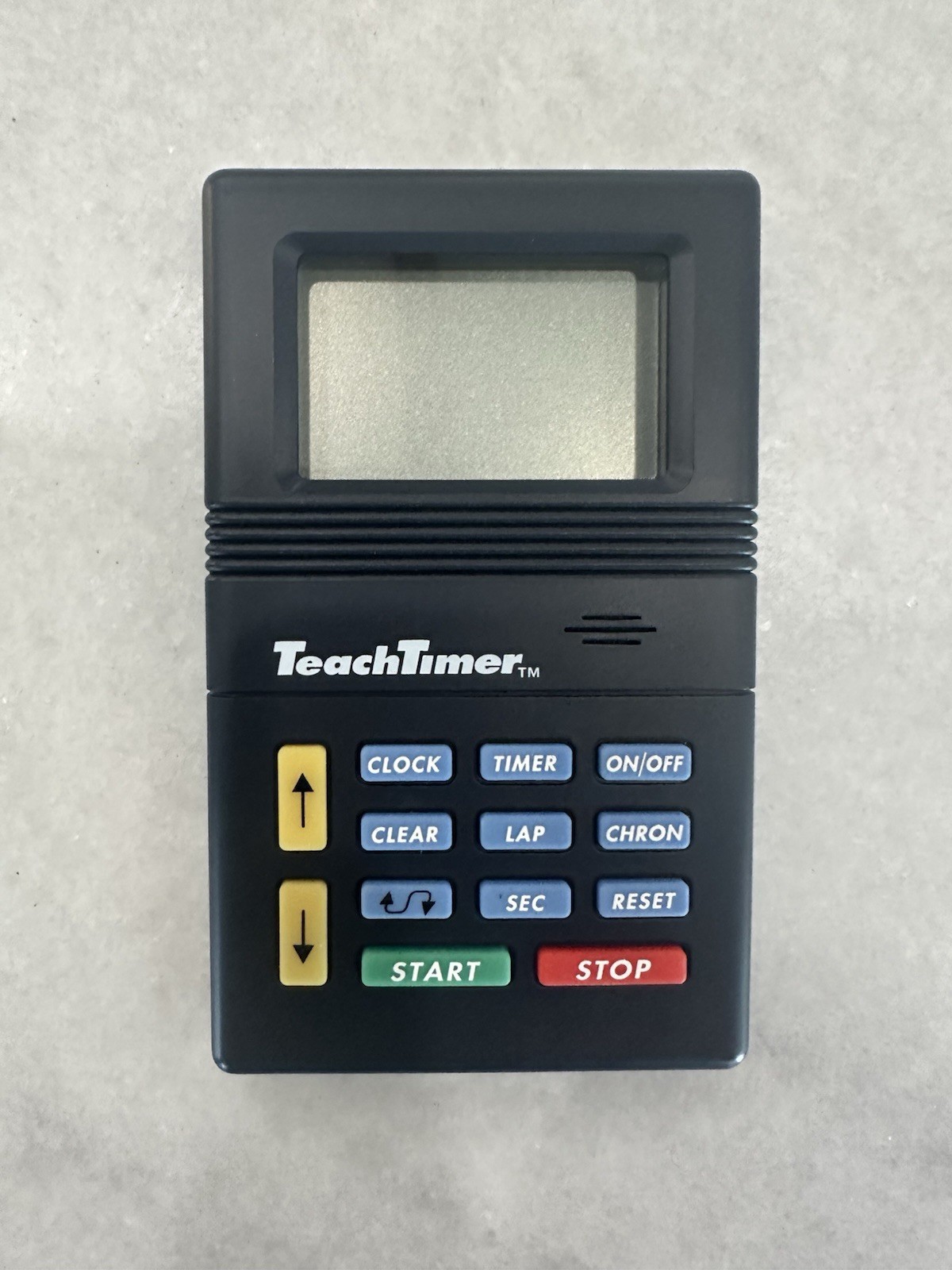 Stokes Publishing TeachTimer Timer Clock Chronometer Set w/ Case Lanyard Black