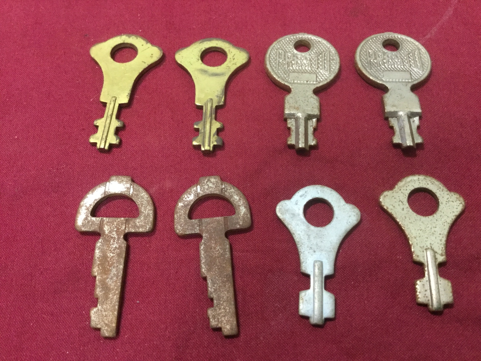 Presto Luggage Pre-cut Keys PKY-1, PKY-2, PKY-3, PKY-5, Set of 8 - Locksmith