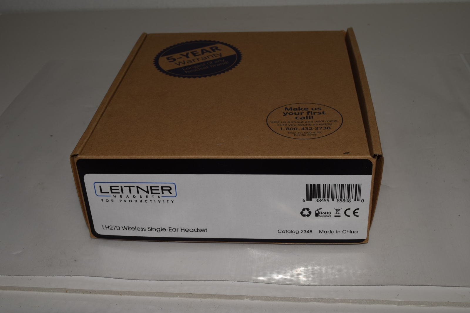 ^^ LEITNER LH270 WIRELESS SINGLE-EAR HEADSET CAT NO 2348 - NEW (SSM105)