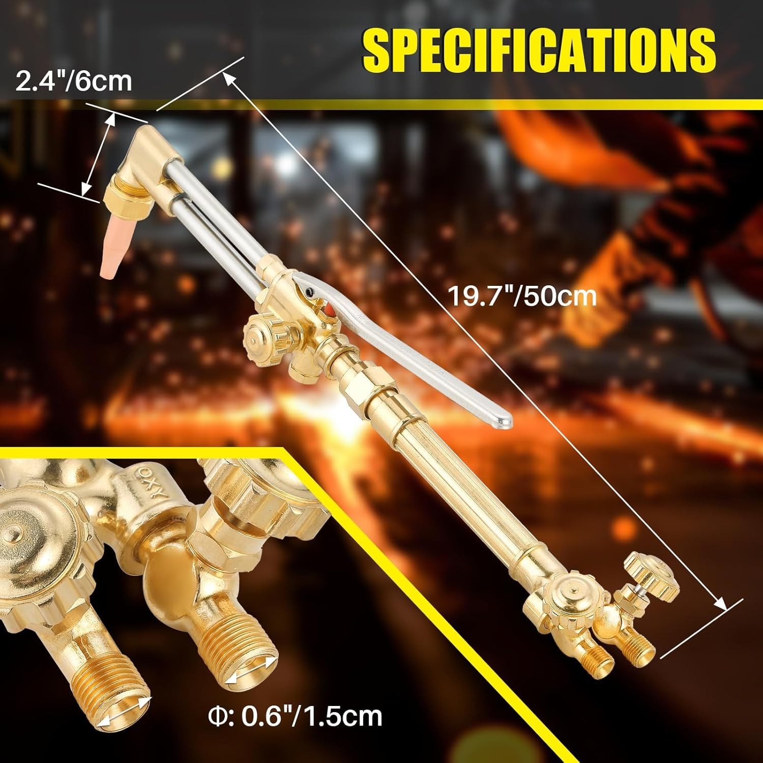 Victor Type Cutting Attachment Torch Handle Oxygen/Acetylene Cutting Welding Tor