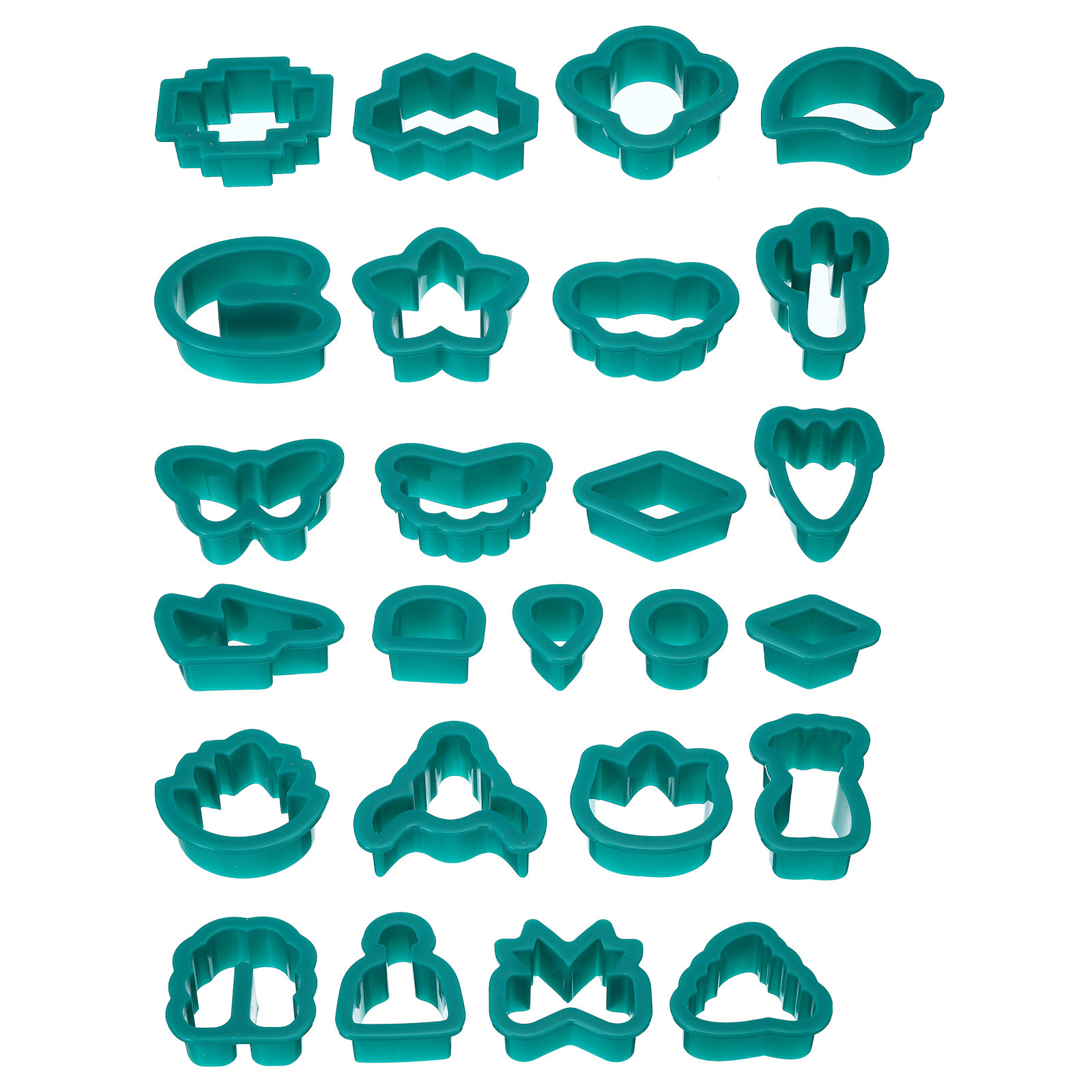 Polymer Clay Cutters,25 Pcs Clay Cutters Polymer Clay Earrings Kit Mini,Green