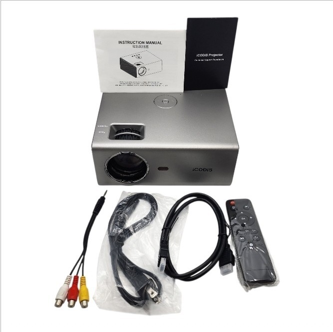 iCODIS T400 HD LED Projector 3800 Lumens 720p HDMI USB VGA Home Theater Projecto
