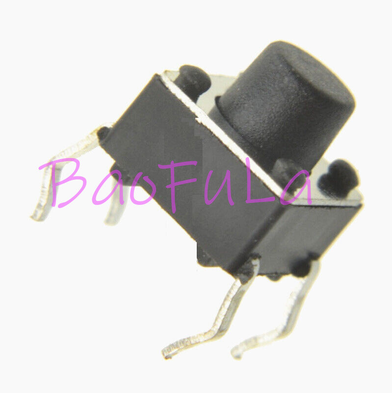 50PCS Miniature Micro Momentary Tactile Tact Touch Push Button Switch 6x6x6 mm