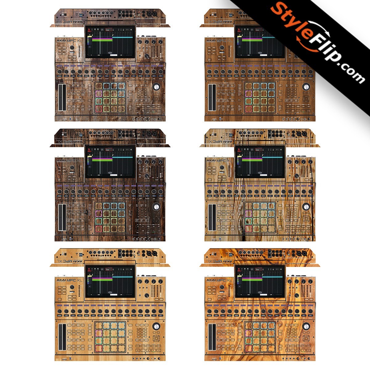 Akai MPC XL Skin | 6 Wood Designs | Protective Decal | StyleFlip