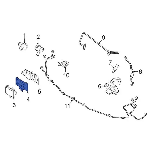 Genuine Ford Cruise Control Distance Sensor Bracket JL1Z-14C022-A