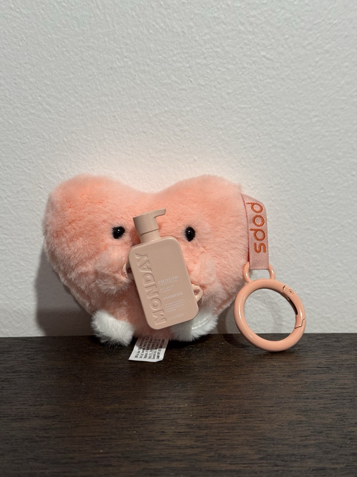 Ulta Mini Brands Pops Plush Keychain Heart Mondays Smooth Shampoo