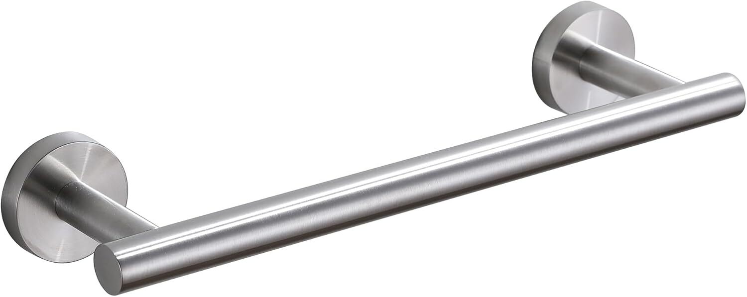 SEIDO Brushed Nickel Bathroom Towel Bar, 12 Inch 12 Inch,