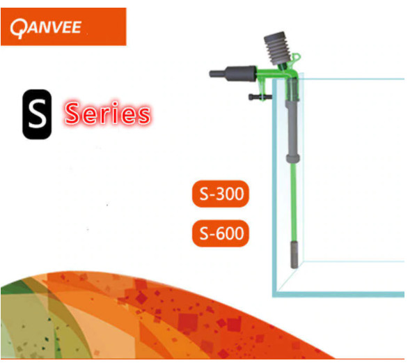 QANVEE Gravel Vacuum Siphon Easy Aquarium Water Change Maintenance Plant Shrimp