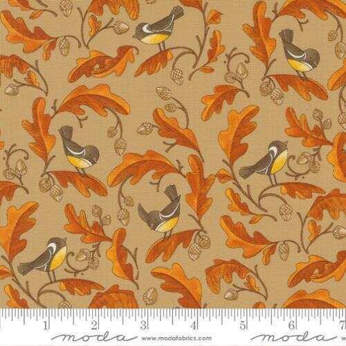 Moda Forest Frolic 48742 14 Caramel Cotton Quilt Fabric By the Yard