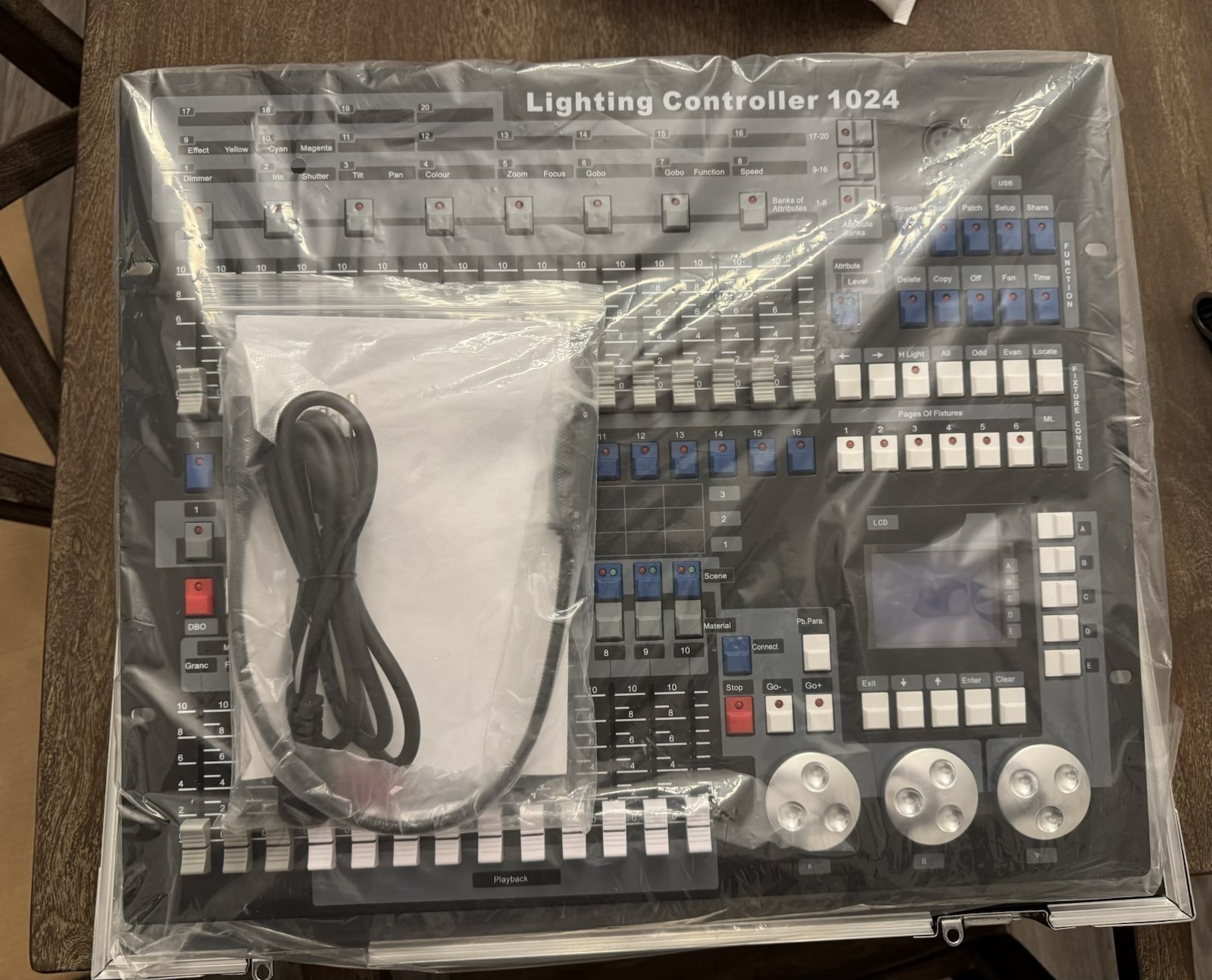 performance light controller dmx512 1024 channels pro console board +case