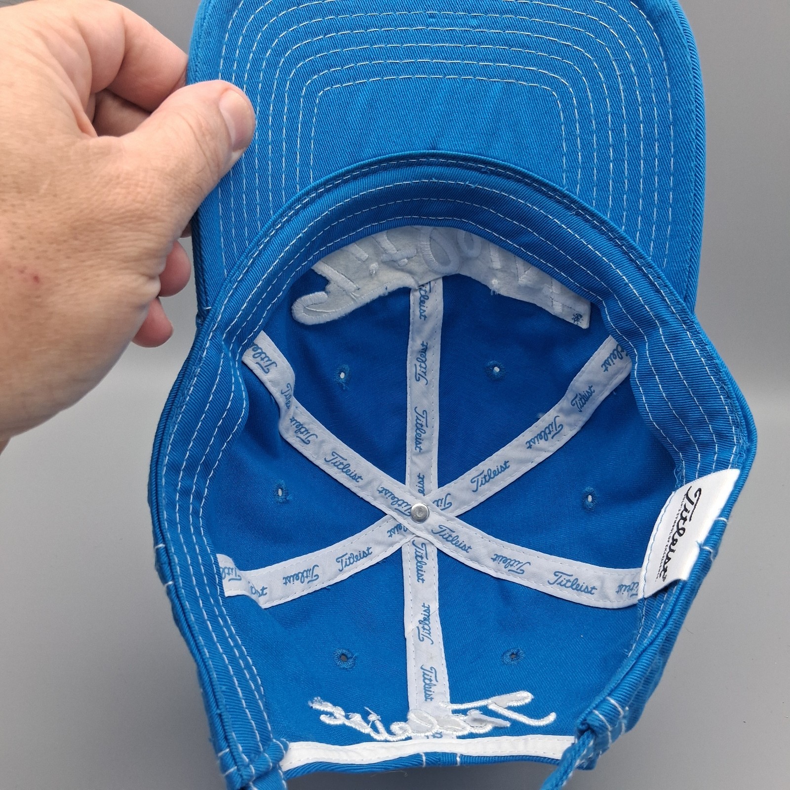 Titleist Pro V1 FJ Blue Strap Back Golf Hat Cap