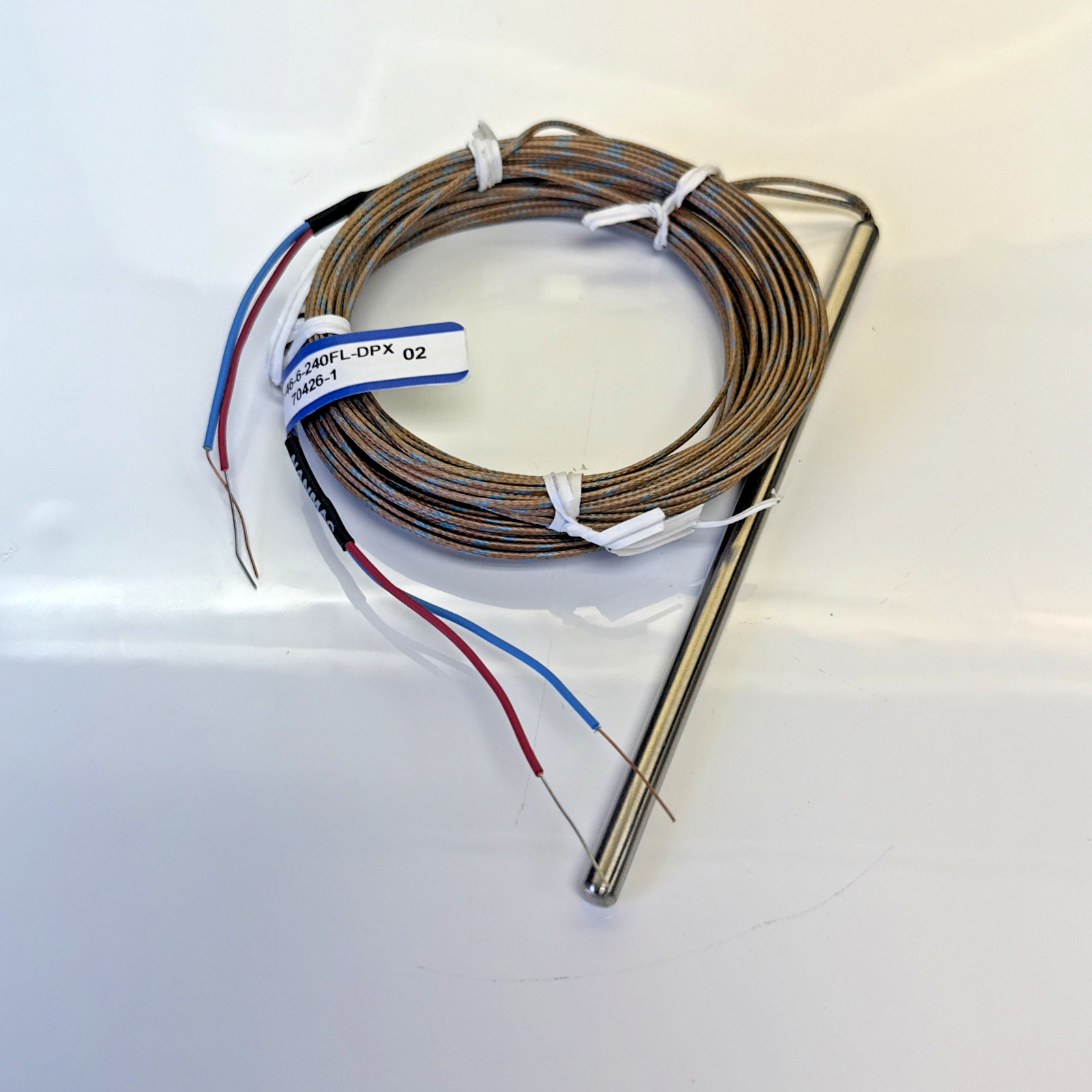 Nanmac A8D-46-6-240FL-DPX Flexible Duplex Thermocouple