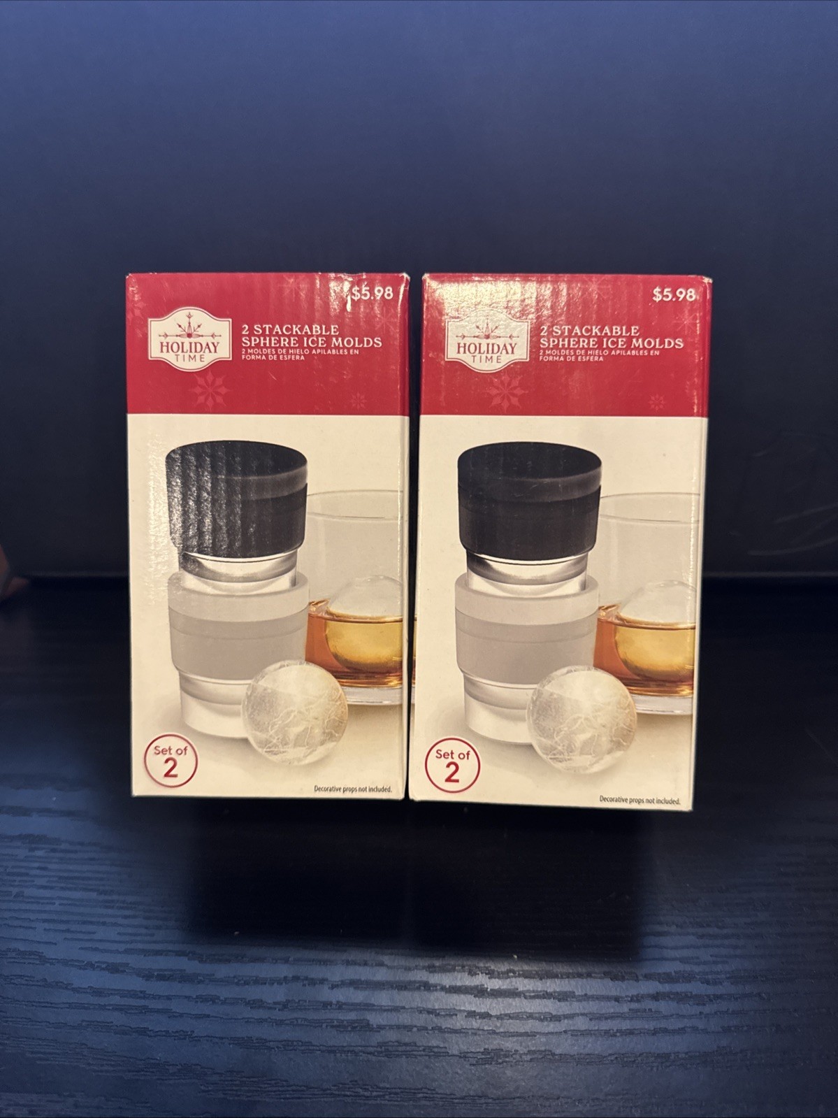 Holiday Time Sphere Ice Molds Set Of 2  x2