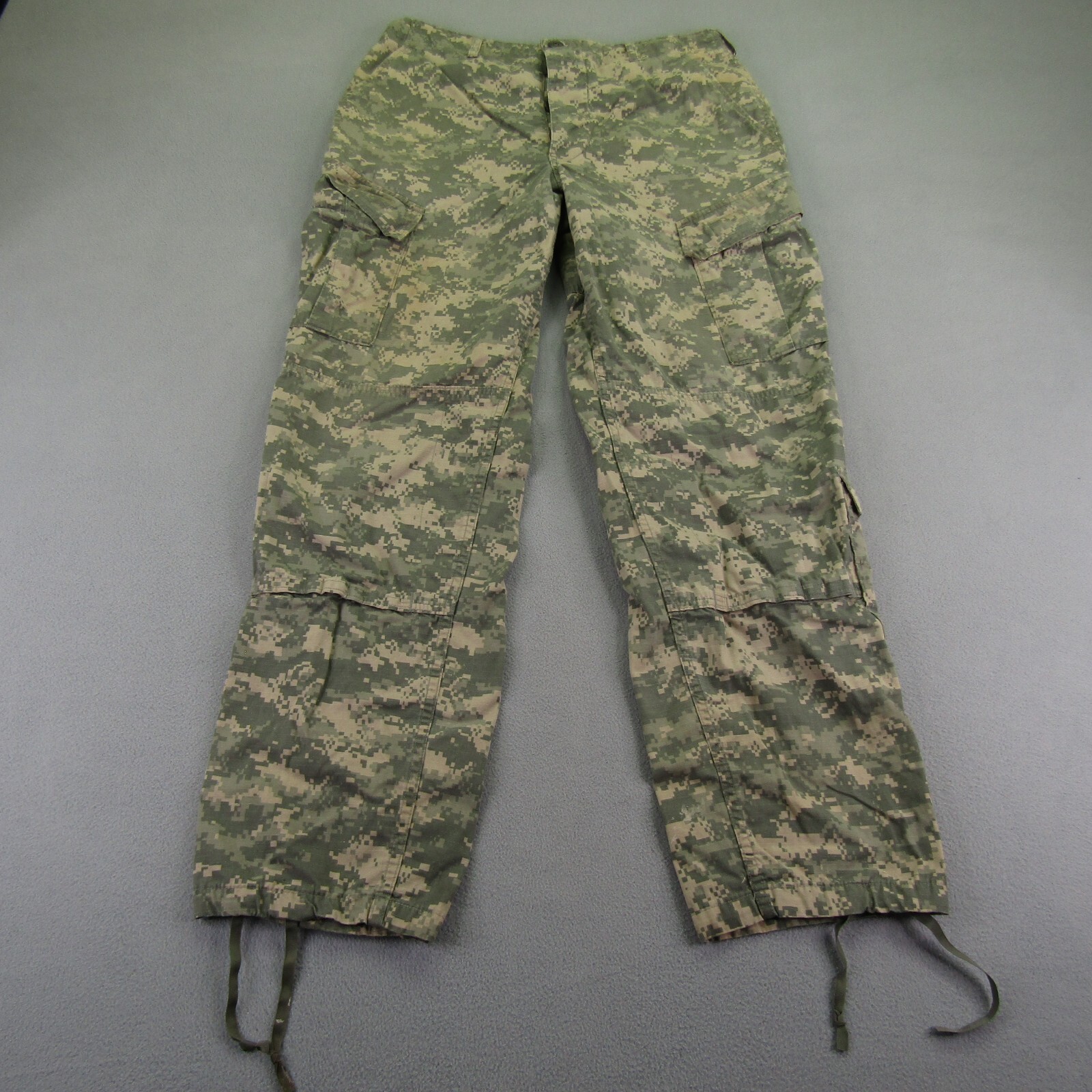 US Army Pants Medium Long Green Camo Trouser Combat Uniform Ripstop Military ^