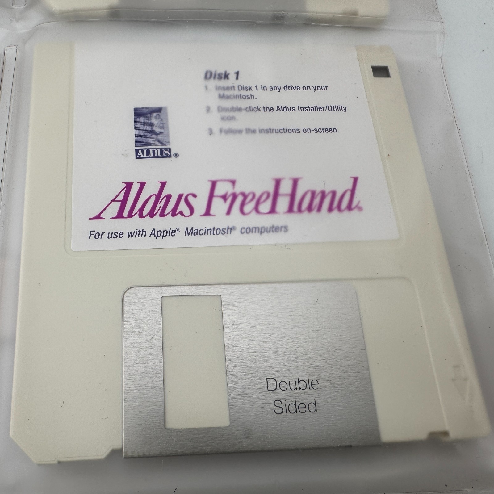 Vintage Apple Macintosh Software 3.5" Floppy Disks Aldus Freehand Pagemaker