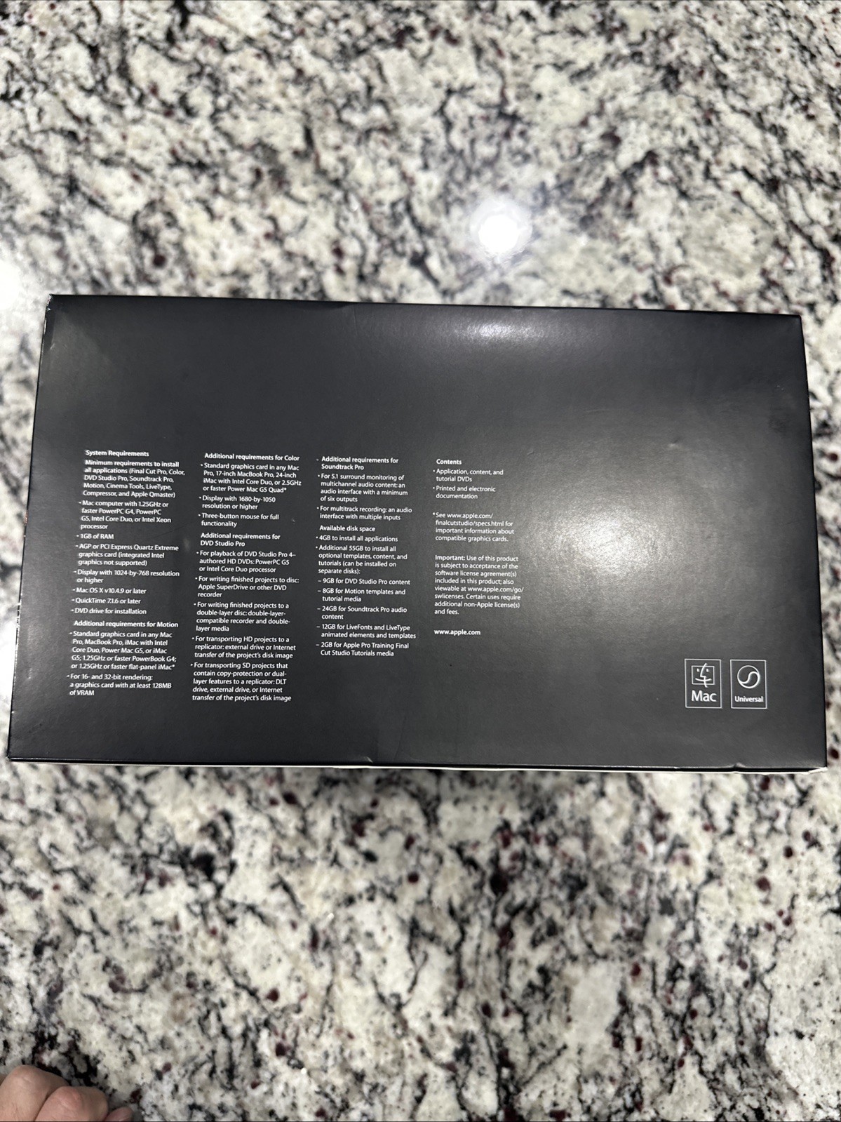 Apple Final Cut Studio 2 Editing Software Complete with Manuals & 9 Cd’s