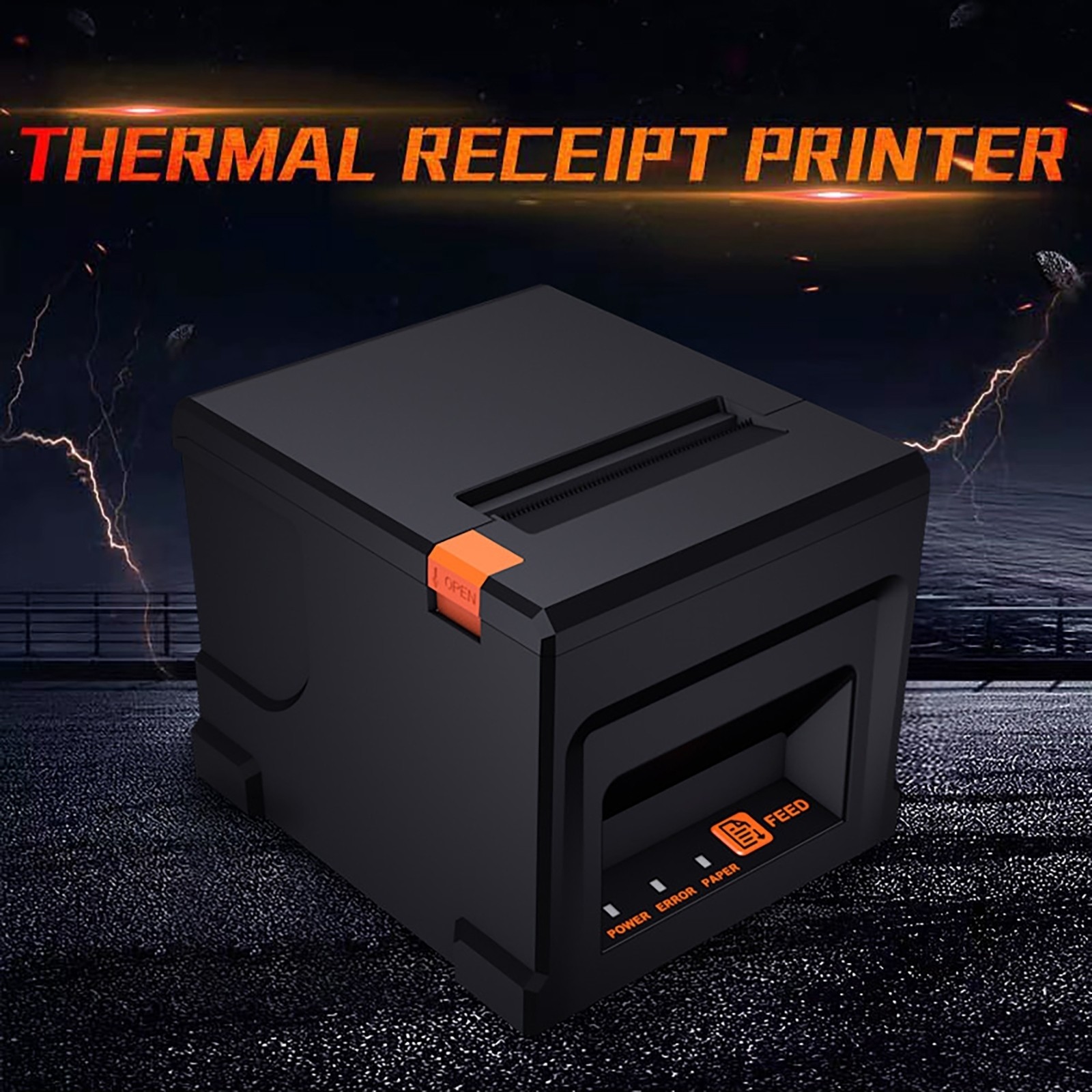 80mm Thermal Receipt Auto Cutter POS Printer Machine USB & bluetooth AU Plug