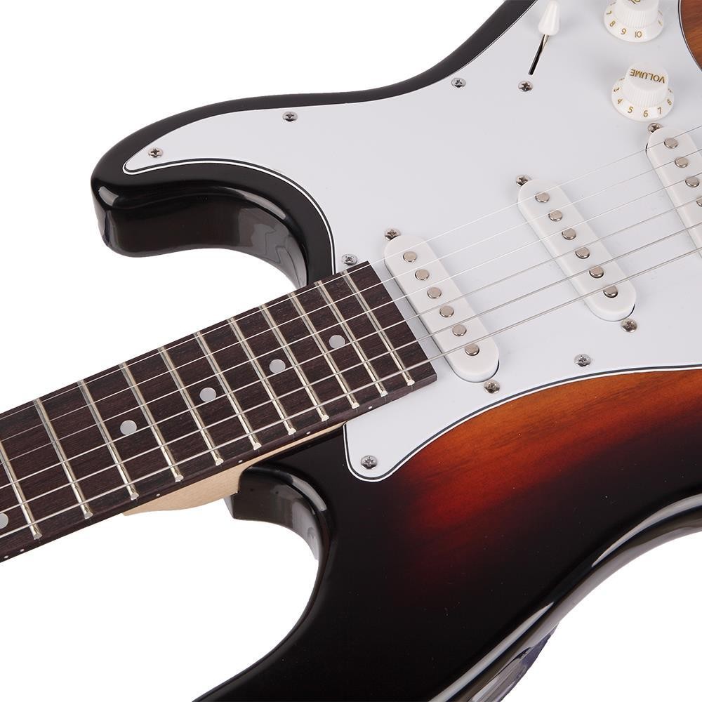 Solid Body Full-Size 39 " GST Electric Guitar Beginner Starter Bag Cable Sunset