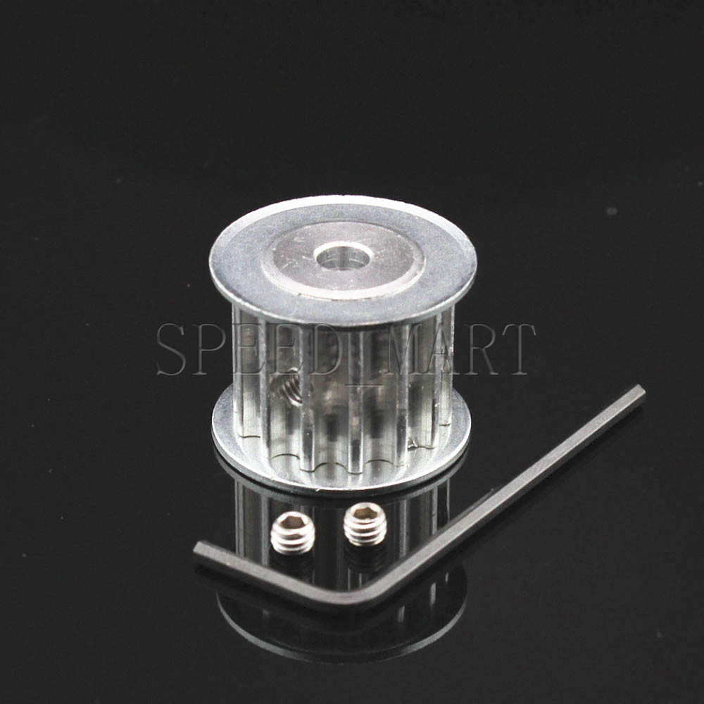 5M HTD5M Aluminum Timing Belt Pulley 14 Teeth 6.35mm Bore 16mm width Stepper Mot