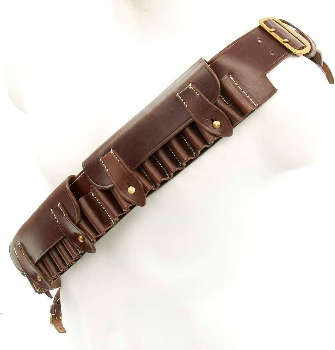 WWII British Martini-Henry Bandolier P-1882 Brown leather 50 Round Capacity