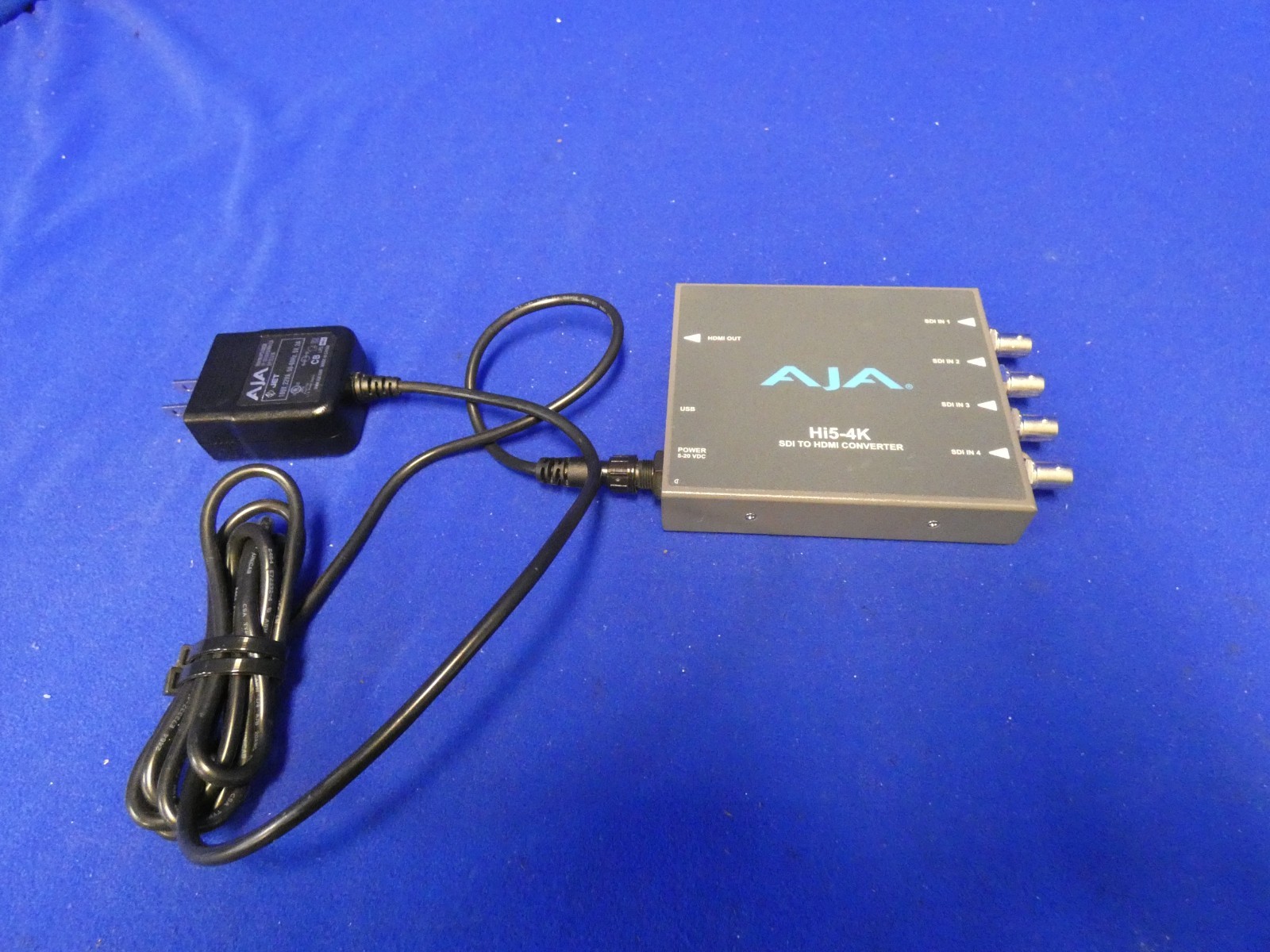 AJA HI5-4K SDI to HDMI Converter w/AJA External Power Supply