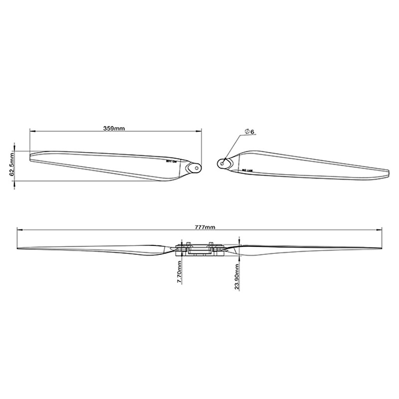 Tarot Propeller/30-inch High-Efficiency Folding Propeller/3011CW TL100D36