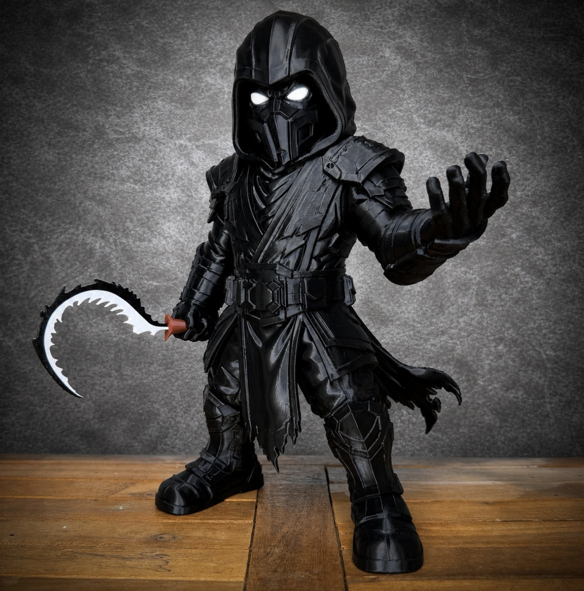 3D Printed Noob Saibot Figure – 11 Inch Fan Art Collectible