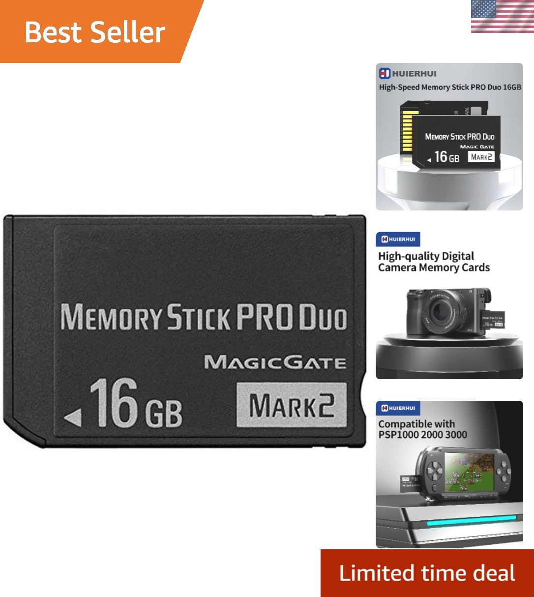 16GB Memory Stick Pro Duo Mark II for PSP & Digital Cameras