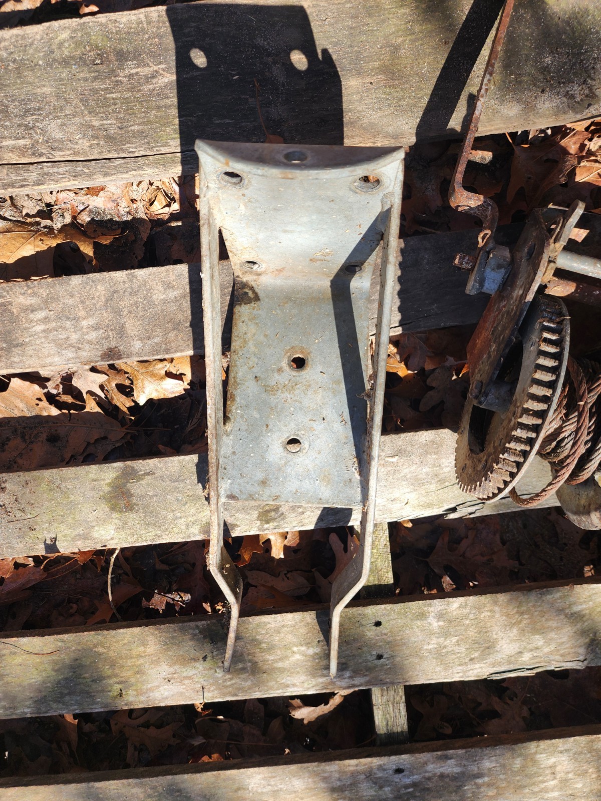 2100#Boat Winch with Bracket Manual Hand Crank