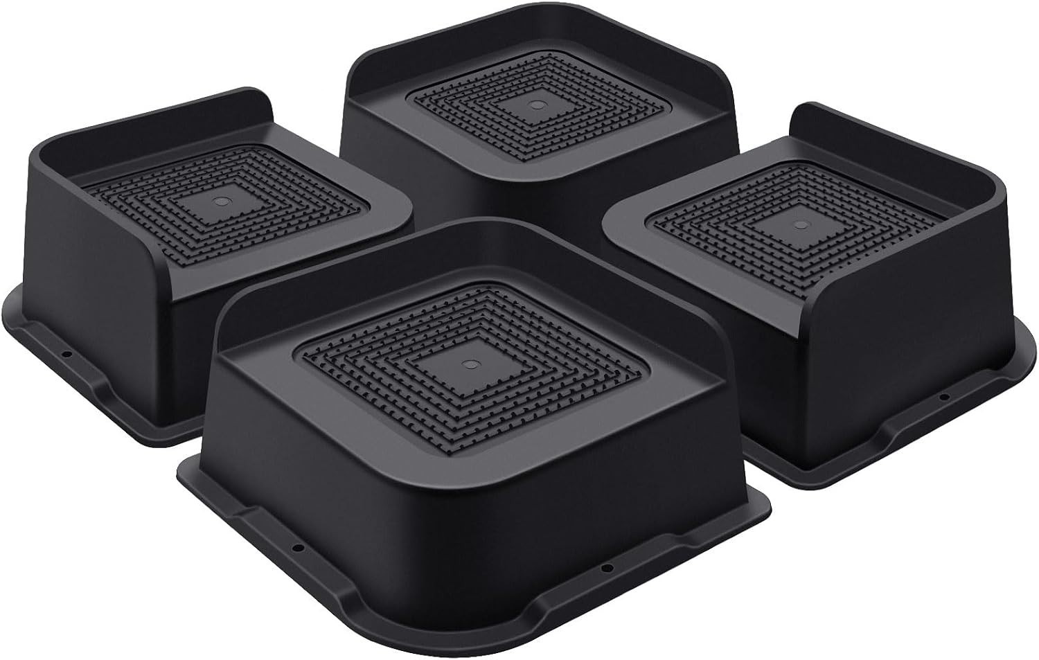 Sturdy 2 Inch Bed & Couch Risers - 4 Pack, Maximum Stability & Floor Protection